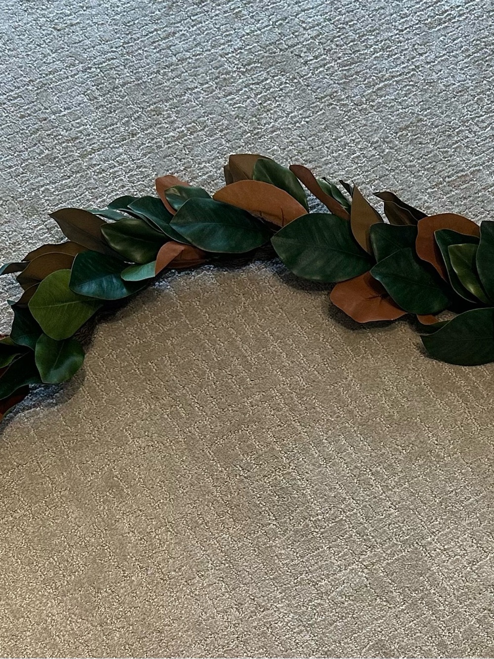6 ft Martha Stewart Artificial Magnolia Leaf Garland